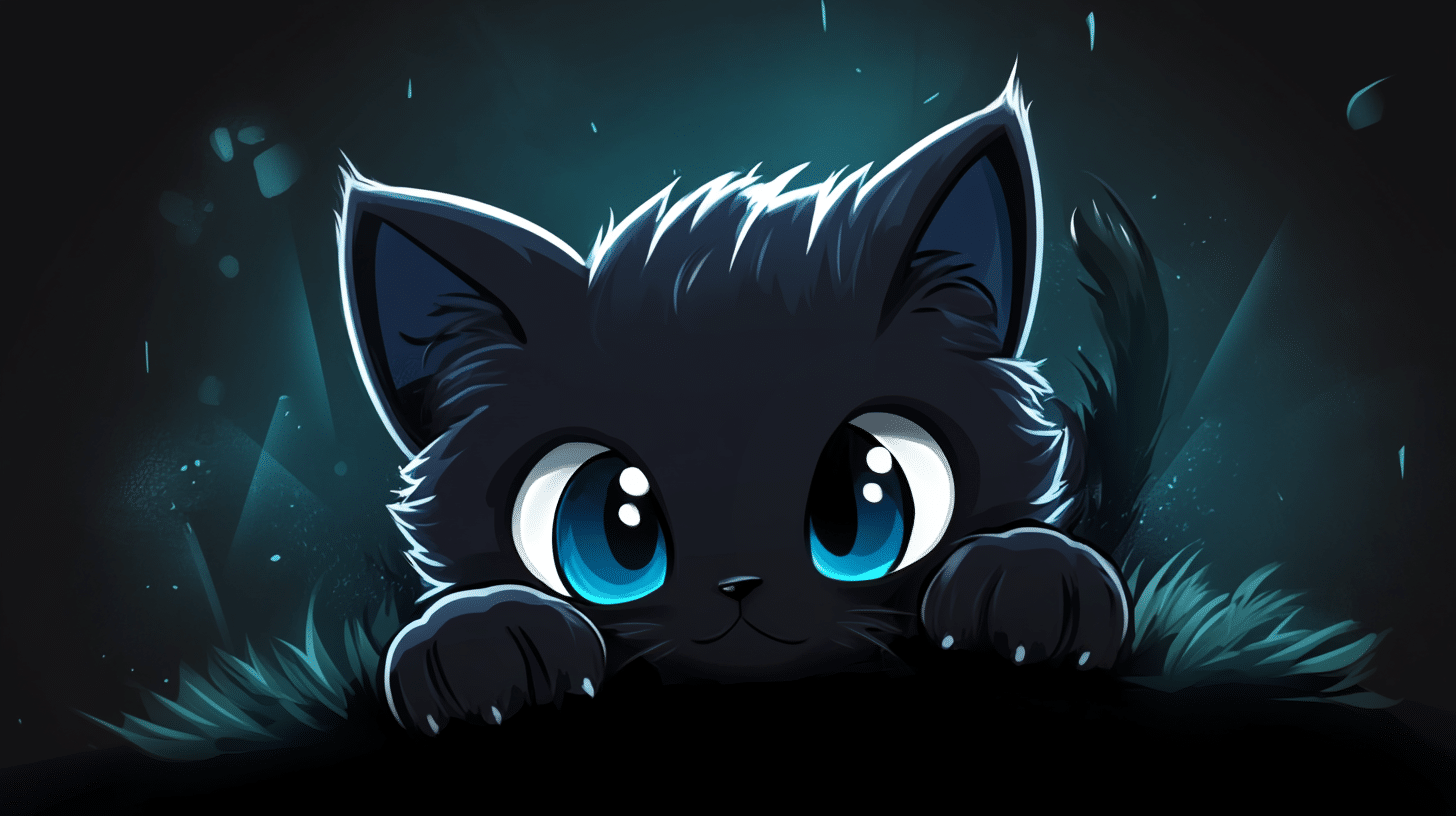 cute kitten ready to pounce